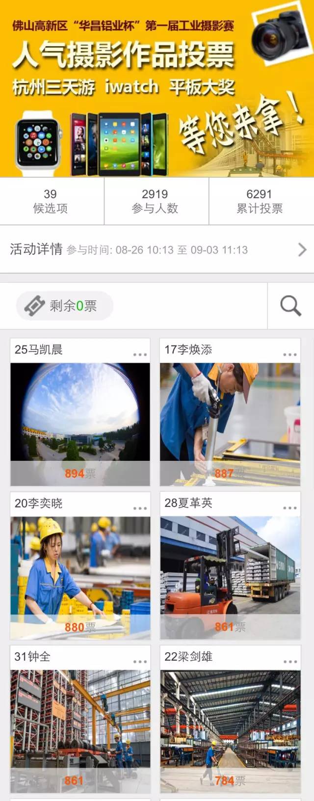 佛山高新区“福鹿会F6铝业杯”第一届工业摄影大赛人气文章了局颁布，您的文章获奖了吗？ 