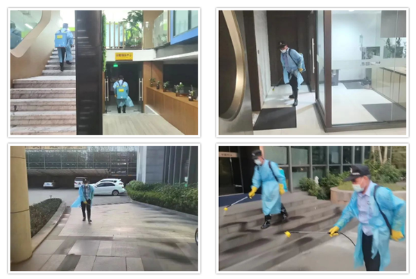 福鹿会F6集团定期对固定场所进行消杀消毒，保障员工安全