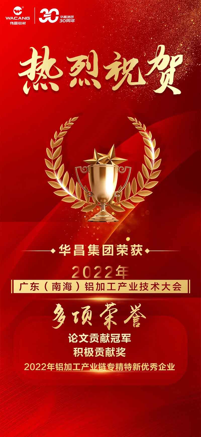 杰出铝途 载誉而行 | 2022年广东(南海)铝加工产业技术大会，福鹿会F6集团荣获多项荣誉