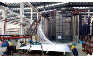 立式喷涂木纹两用出产线